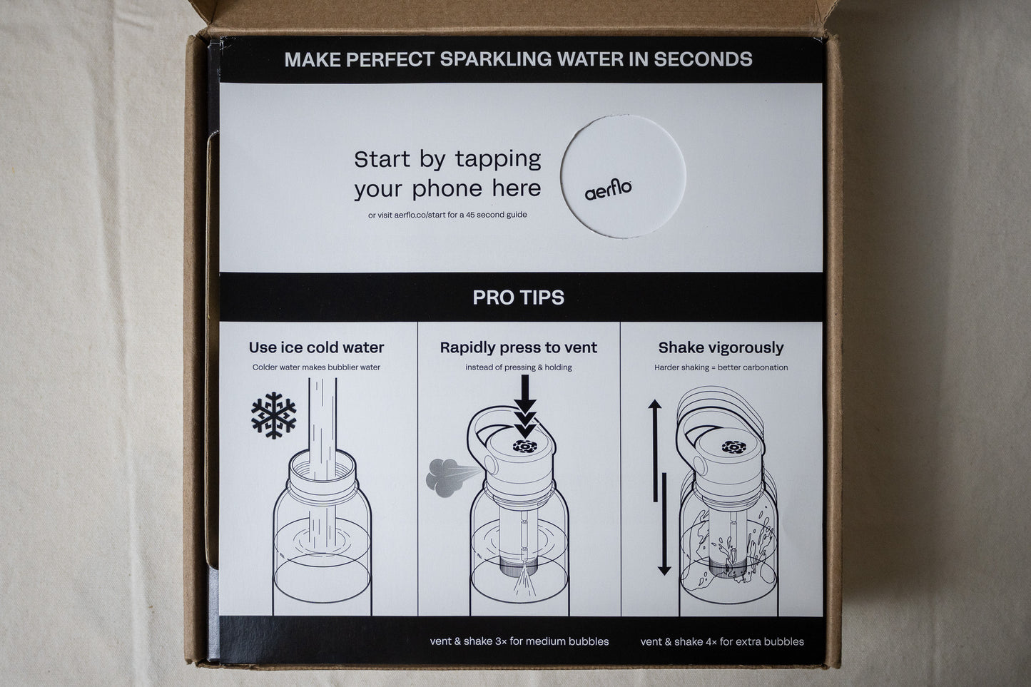 Aerflo Aer1 Portable Carbonation Water Bottle System
