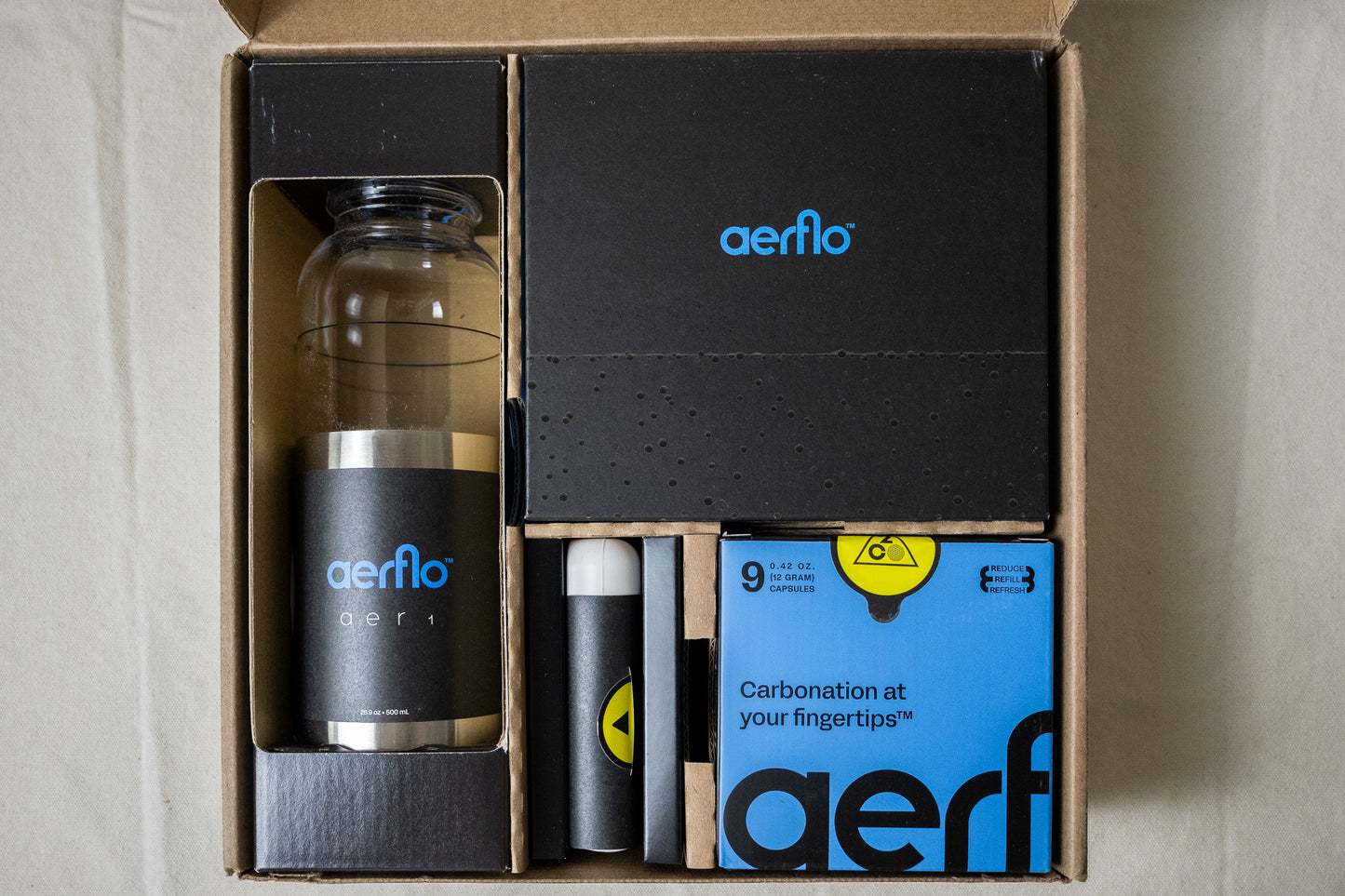 Aerflo Aer1 Portable Carbonation Water Bottle System